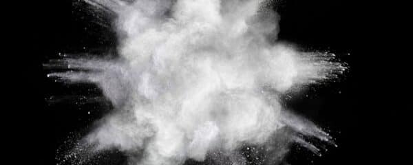 An exploding cloud of dust